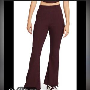 Nike Women's Flare Pants - Deep Burgundy